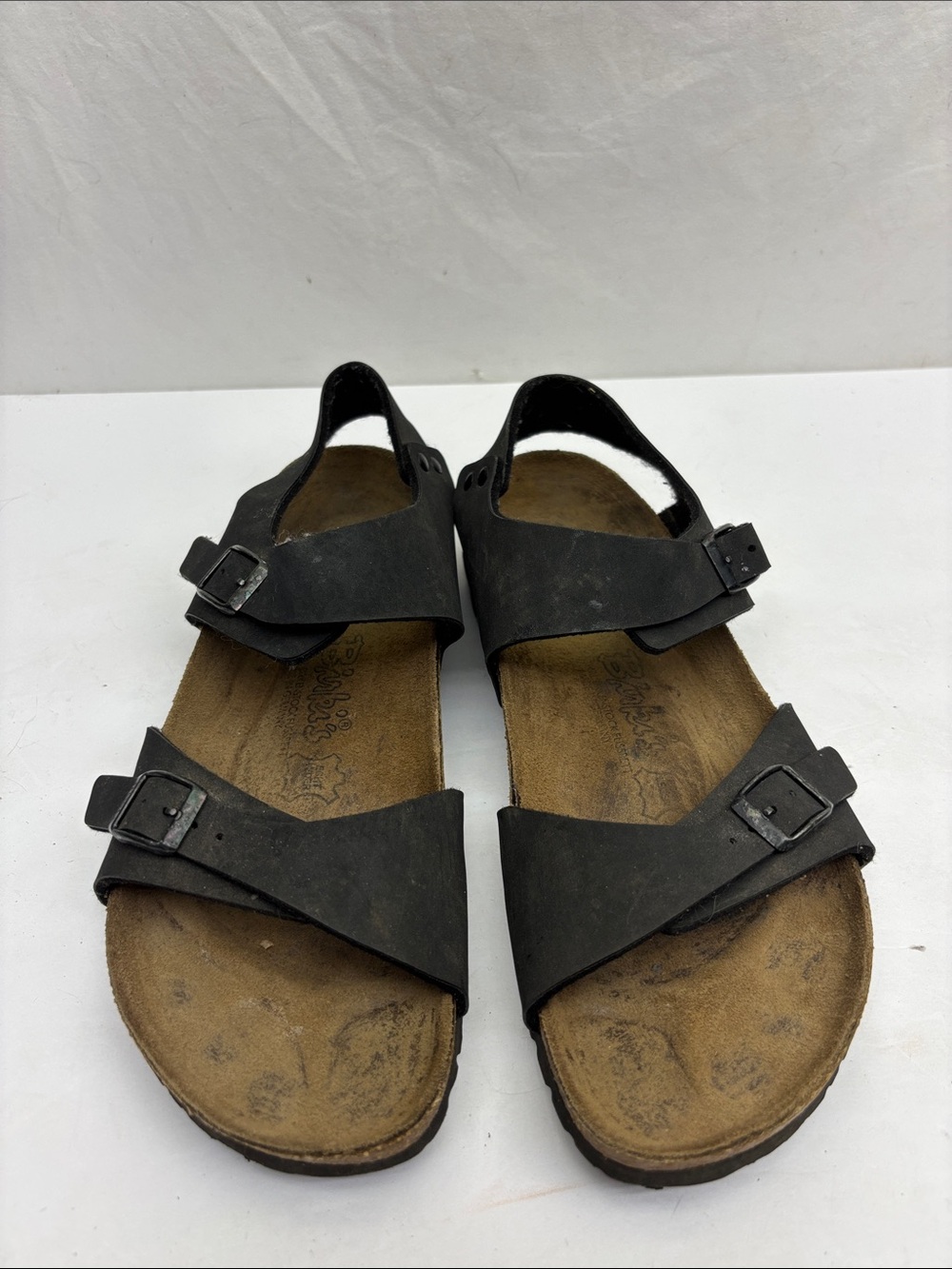 Birki’s by Birkenstock Women's Black Double-Strap Comfort Sandals, SZ 9